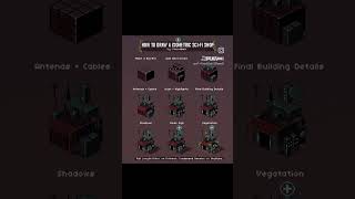 Isometric pixel art tutorial pixelart indiedev gamedev indiegamedev gaming tutorial scifi [upl. by Svend637]