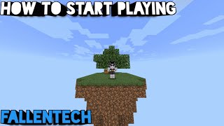 Fallentech Skyblock  How To Start Off [upl. by Ayhdnas547]