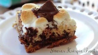 SMores Krispies Treats Recipe [upl. by Ezitram]