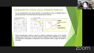 Webinar quotSaneamiento Físico Legal de Predios Ruralesquot [upl. by Otreblig]