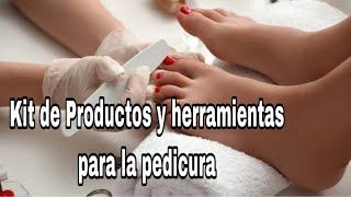 Que materiales debo usar para realizar el pedicure 👣🧖‍♀️kit para pedicure [upl. by Aenet]