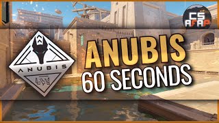 ANUBIS in 60 seconds Tside smokes as fast as possible  CS2 afap [upl. by Corell]