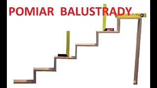 Pomiar balustrady schodowej [upl. by Graner]