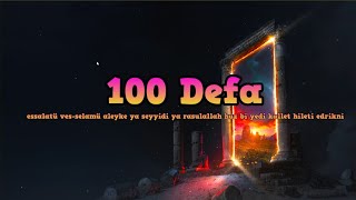 100 Defa  essalatü vesselamü aleyke ya seyyidi ya rasulallah huz bi yedikallet hileti edrikni [upl. by Granese389]