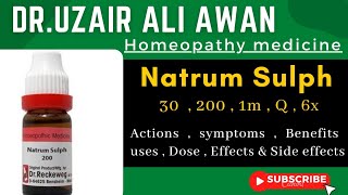 Natrum Sulph Homeopathic medicine  Natrum sulph 30  200  1m  Q  6x Homeopathic medicine uses [upl. by Bekaj]