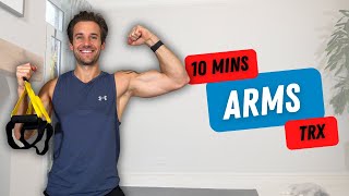 10 Min TRX ARMS Workout to Build Muscle  Quick amp Efficient [upl. by Llehsor]