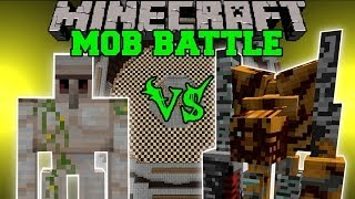 IRON GOLEM VS PUMPKIN GOLEM ALTER  Minecraft Mob Battles  Pumpkin Patch Mod [upl. by Nylecsoj]