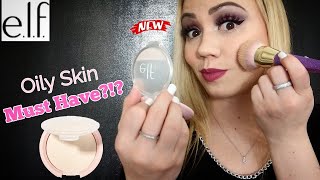 NEW Elf Blotting Powder Review Demo Swatch 2019 Best Oil control powder Stay MATTE [upl. by Hospers526]