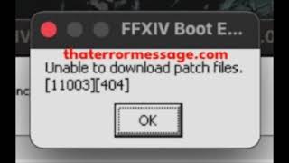 Unable to download patch files  FFXIV [upl. by Alvera]