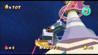 Super Mario Galaxy  Red Star Mario transformation [upl. by Leimaj]