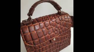 Petralove Liebeskind Glendale leather mini handbag in brown croco style [upl. by Fauch766]