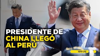 APEC 2024 Presidente de China Xi Jinping llegó al Perú ROTATIVARPP  BREAKING [upl. by Ainel95]