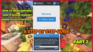 How to make a free mcpe servers with Aternos pt2 mcpe aternos [upl. by Aufmann]