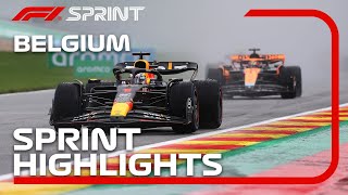 F1 Sprint Highlights  2023 Belgian Grand Prix [upl. by Garvey]