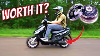 50CC GY6 SCOOTER PERFORMANCE CLUTCH WORTH IT [upl. by Ewald417]