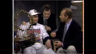 1996 World Series Game 6 Postgame MSG [upl. by Ielarol]