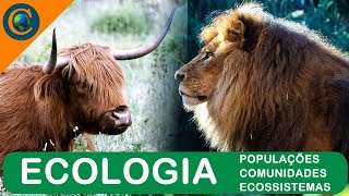 ECOLOGIA  POPULAÇÕES COMUNIDADES ECOSSISTEMA [upl. by Konopka]