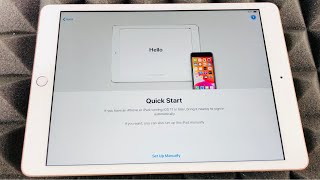 How to SetUp New iPad using Quick Start with iPhone or iPad to sign in automatically [upl. by Reppiks]