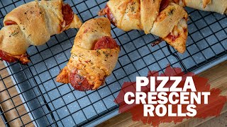 A lazy day snack  Pizza Crescent Rolls shorts [upl. by Alolomo]