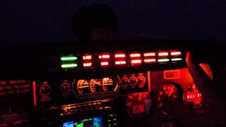 Annunciator panel test at night Piper Aerostar [upl. by Annabel]