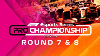 2021 F1 Esports Pro Championship Rounds 78 [upl. by Aleek]