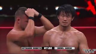 Katsuyori Shibata vs Daniel Garcia Death Before Dishonor 2023 Highlights [upl. by Aiuqet234]