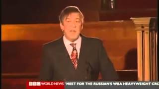 Stephen Fry dismantles the Roman Catholic Church EPIC SPEECH [upl. by Amadus]