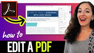 How to Edit a PDF Using Adobe Acrobat Pro DC [upl. by Mccreary]