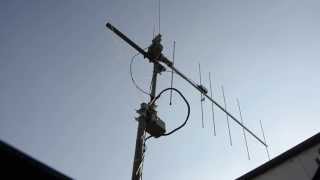 My experimental 6 element yagi polarisation unit for hamradio operation [upl. by Archangel597]