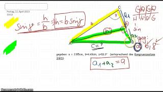 Trigonometrie  Kosinussatz Herleitung [upl. by Gathard]