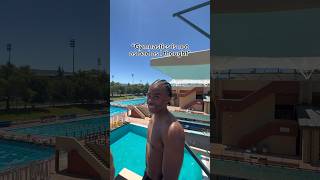 Gymnasts do not like diving 😭 gymnast olympics calisthenics diving diver sports gymnastics [upl. by Nauj]