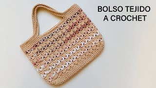 🔴COMO TEJER BOLSO  CARTERA A CROCHET PASO A PASO‼ [upl. by Clayborne]