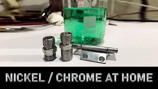 Nickel Chrome Electroplating at Home DIY [upl. by Nirtiac]