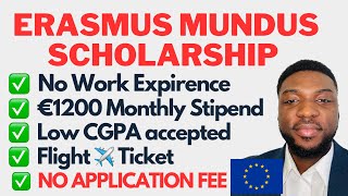 How to apply for Fully Funded Erasmus Mundus Scholarship 2024 [upl. by Ellwood]