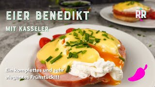 Eier Benedict  Ein komplettes und sehr elegantes Frühstück einfachesrezept mexicanfood lecker [upl. by Cowles]