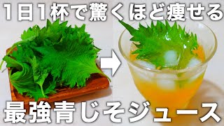 【お酢×大葉でダイエット効果がすごい】誰でも簡単に作れる！ジュースで使った大葉の活用方法もご紹介します。 [upl. by Suoivatram575]