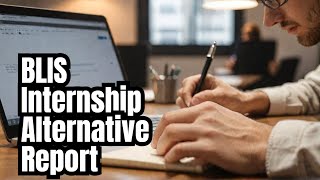 BLIS Intrenship Alternative report ignou blis [upl. by Nangatrad]