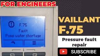 Vaillant F75 pressure REOCCURRING fault repair ecotec ecofit [upl. by Fisa]