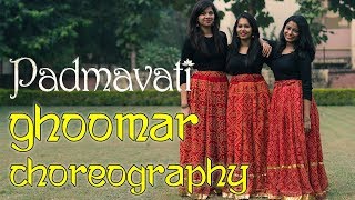 Padmaavat  Ghoomar song  Dance choreography  Madhusree Prakash ft Divy Saxena and Kriti Dangi [upl. by Charron]