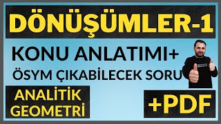 DÖNÜŞÜMLER Analitik Geometri AYT 1 NET İÇİN ATAK   Noktanın Doğruya Göre Simetriği [upl. by Golden588]