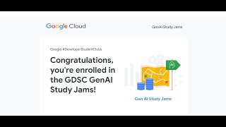 GenAI StudyJams Accessing Process [upl. by Abbye]