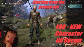 Chilled Sunday Night  Heading back in to Tamriel NA Server PT 1  From the ground up [upl. by Allehc]