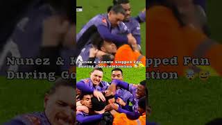 🤯Nunez amp Konate Slapped Fan During goal celebration vs Arsenal 😱😅 shorts [upl. by Nahguav]