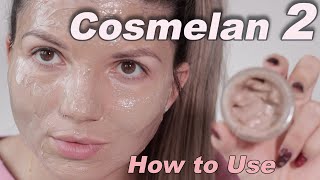 COSMELAN 2 cream How To Use on its own for skin Pigmentation  Step by Step application 2021 [upl. by Notsecnirp205]