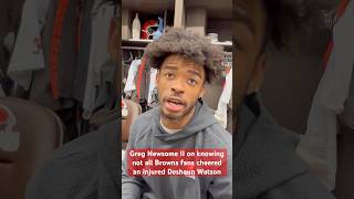 Greg Newsome on playing for Browns fans again after they cheered an injured Deshaun Watson [upl. by Azial358]