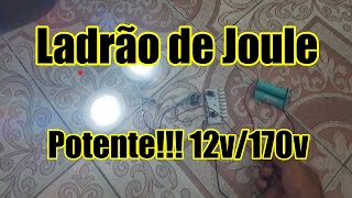 Como Fazer um Ladrão de Joule potente com dois transistores 💡⚡ 12v para 170v [upl. by Milla]