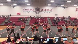 Heath High School Cheerleading Traditional Comp Americheer Spirit Series  Sheridan HS 2024 [upl. by Ielhsa]