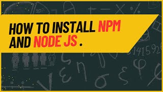 How to install node and npm in windows 11 [upl. by Gulick]