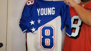 Unboxing Authentic Mitchell amp Ness 1995 Pro Bowl Steve Young Jersey Plus 49ers Boys Size Jerseys [upl. by Ruttger]