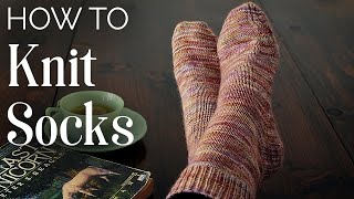 TUTORIAL How to KNIT SOCKS [upl. by Leone]